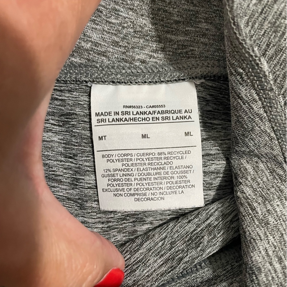 Nike Women's Leggings Gray Black Accents Size Medium, EUC - Picture 9 of 9